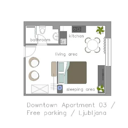 Downtown / Free Parking 公寓 *