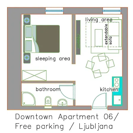 公寓 Downtown / Free Parking